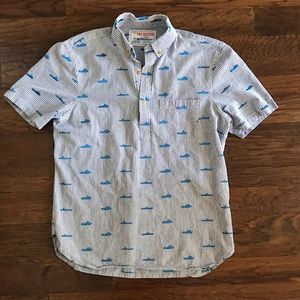 Chubbies | The Nutter Popover collared shirt seersucker striped boat pattern